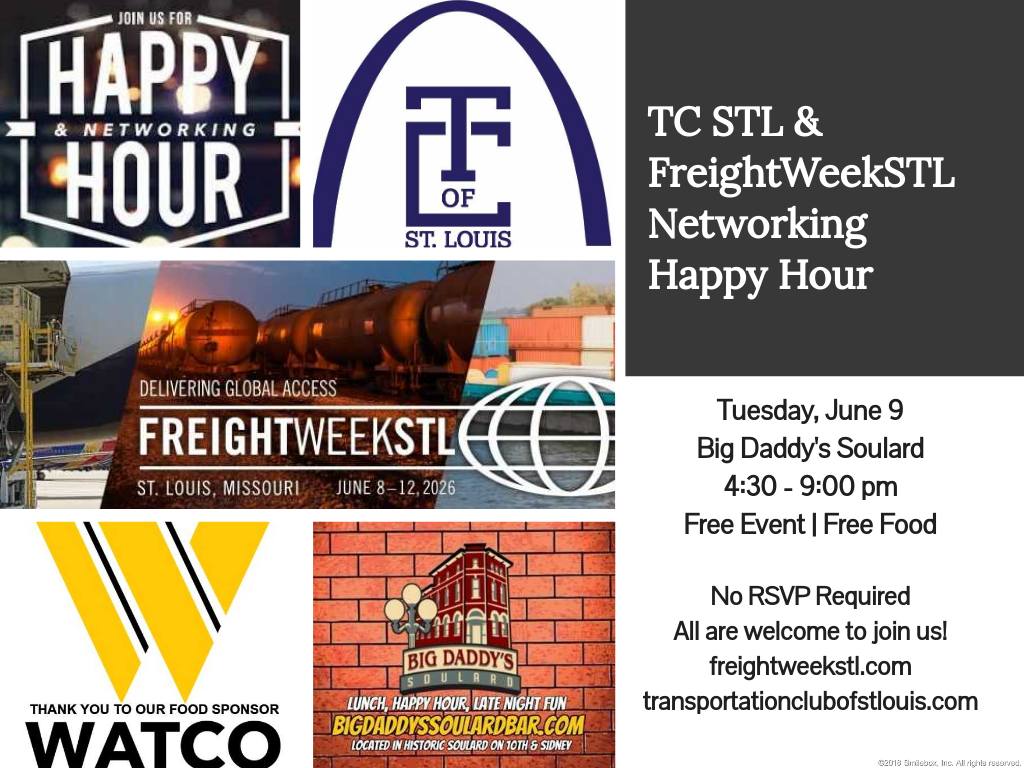 TCSTL Happy Hour! Tuesday, June 9, 2026. 4:30 p.m. to 9:00 p.m. at Big Daddy's Soulard. Free Event, Free Food, No RSVP Required